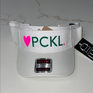💗 PCKL. Love Pickleball White Visor